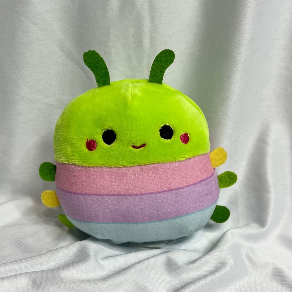 Squishmallows Rutabaga Original Bug Plush Stuffed Animal Green Rainbow 5‎ Inch